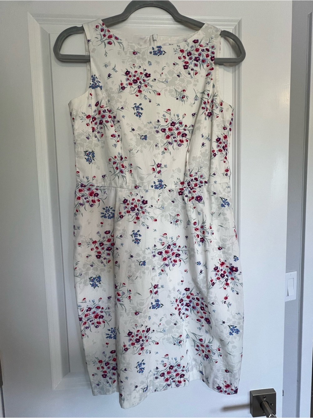 Vintage MaxMara Made in Italy Floral Sleeveless Midi Dress Romantic Feminine
